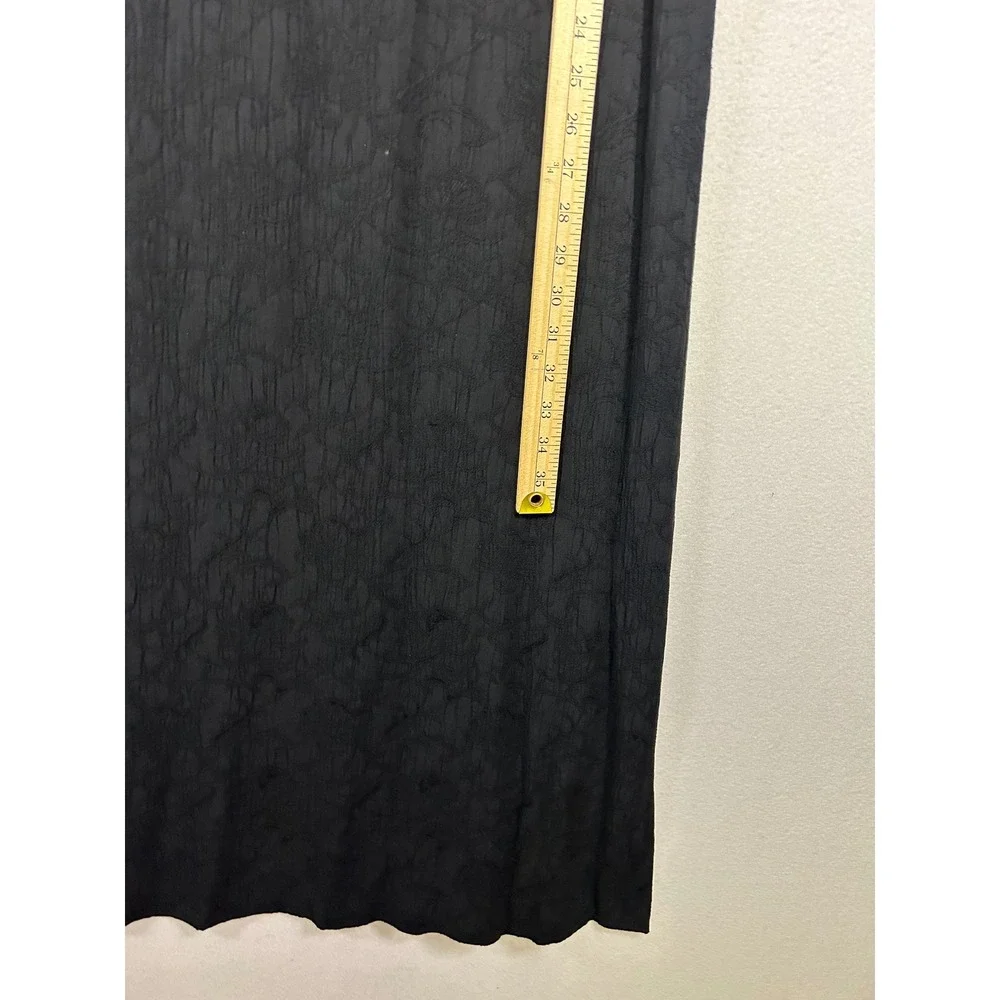 90s‎ Minimalist Molly Malloy Womens Large Black Textured Sleeveless Maxi Dress